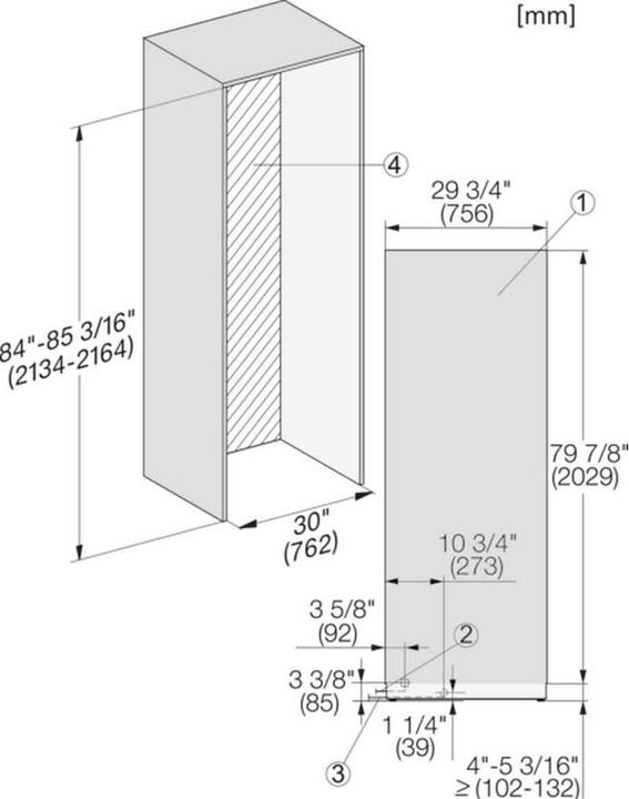 Actual product image Miele F 2813 Vi (Installation)