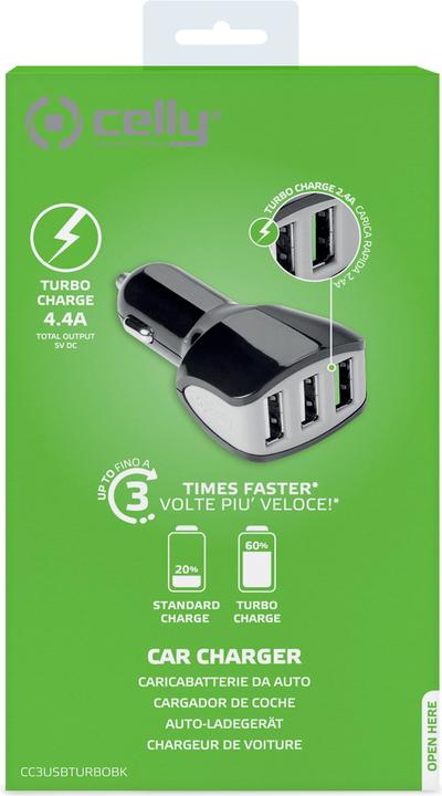 Actual product image Celly Turbo Car Charger