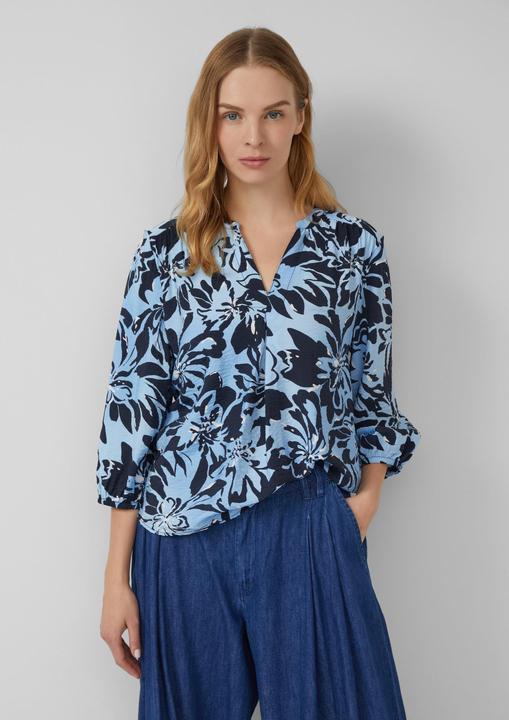 Immagine prodotto s.Oliver Bluse Viskosemix-Bluse im Relaxed Fit mit Raffung (48)