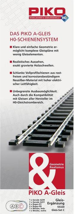 Produktbild Piko H0 A-Gleis 55320 Ergänzungs-Se (Spur H0)