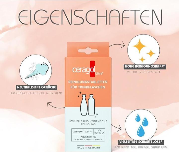 Image du produit Ceragol ultra Nettoyant pour gourde Pastilles de nettoyage