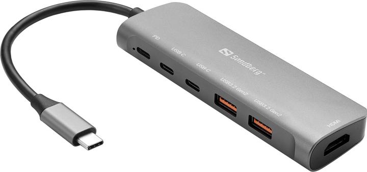 Produktbild Sandberg USB-C Dock (USB-C, 5 Ports)