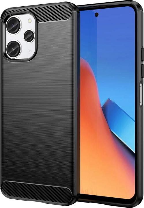 Produktbild Hurtel Flexible carbon pattern case for Xiaomi Redmi 12 Carbon Case - black (Xiaomi Redmi 12)