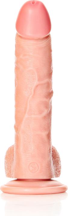 Actual product image RealRock Curved Realistic Dildo with Balls and Suction Cup