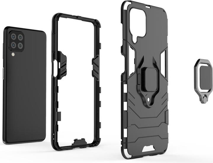 Image du produit Hurtel Ring Armor Case Kickstand Tough Rugged Cover pour Samsung Galaxy A22 4G bleu (Samsung Galaxy A22)