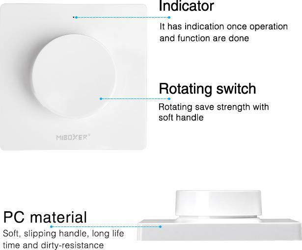 Actual product image Milight Rotary Dimmer Radio White
