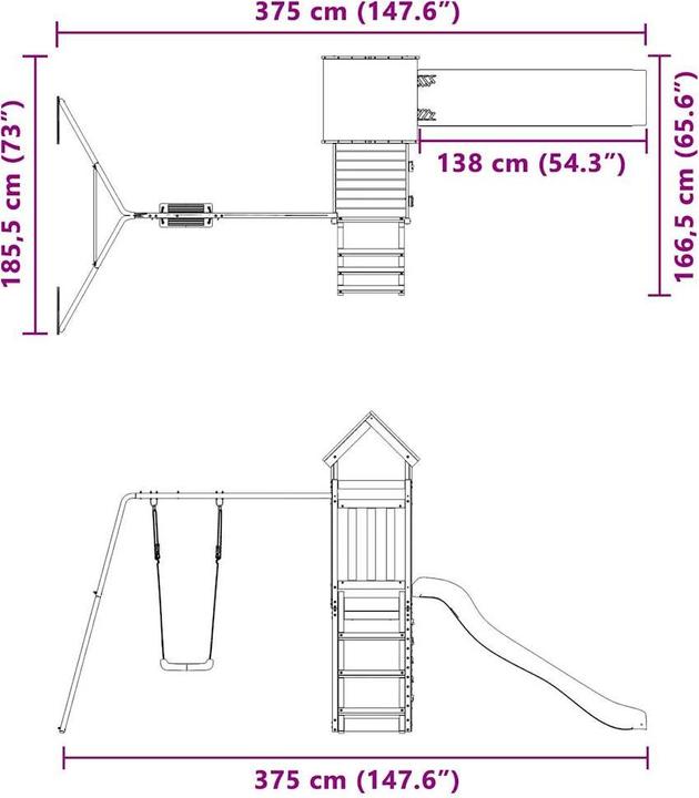 Immagine prodotto vidaXL Spielturm