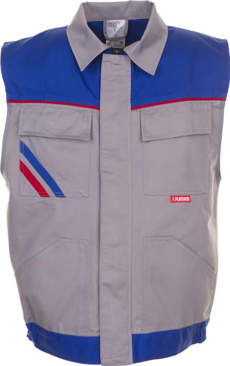 Produktbild Planam Weste zink/kornblumenblau/rot 4XL XS (XS)
