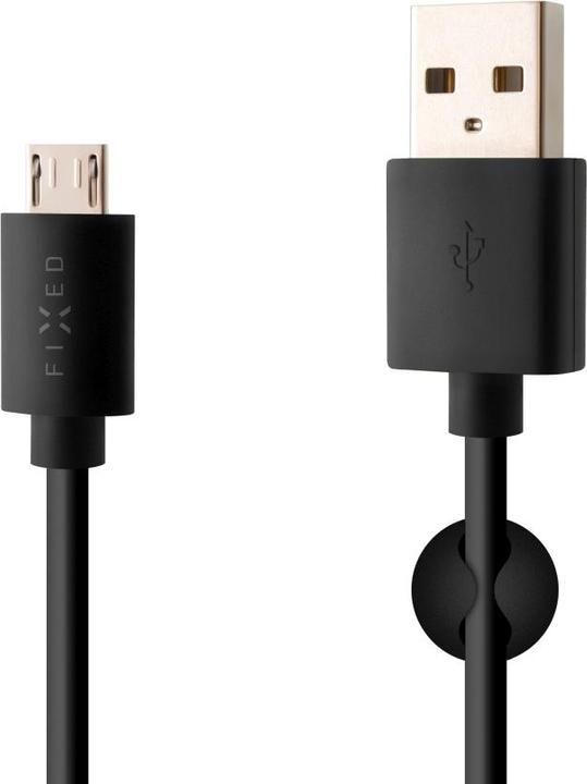 Actual product image Fixed Cable USB/micro USB, black (1 m)