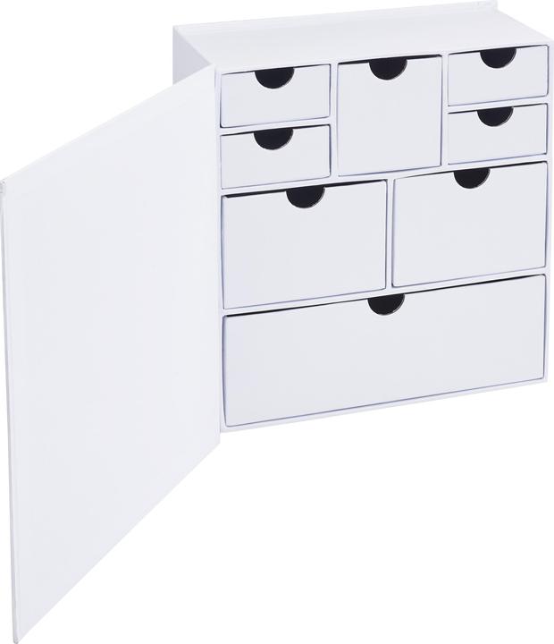 Image du produit VBS Armoire à boîtes, 8 compartiments, carton, blanc