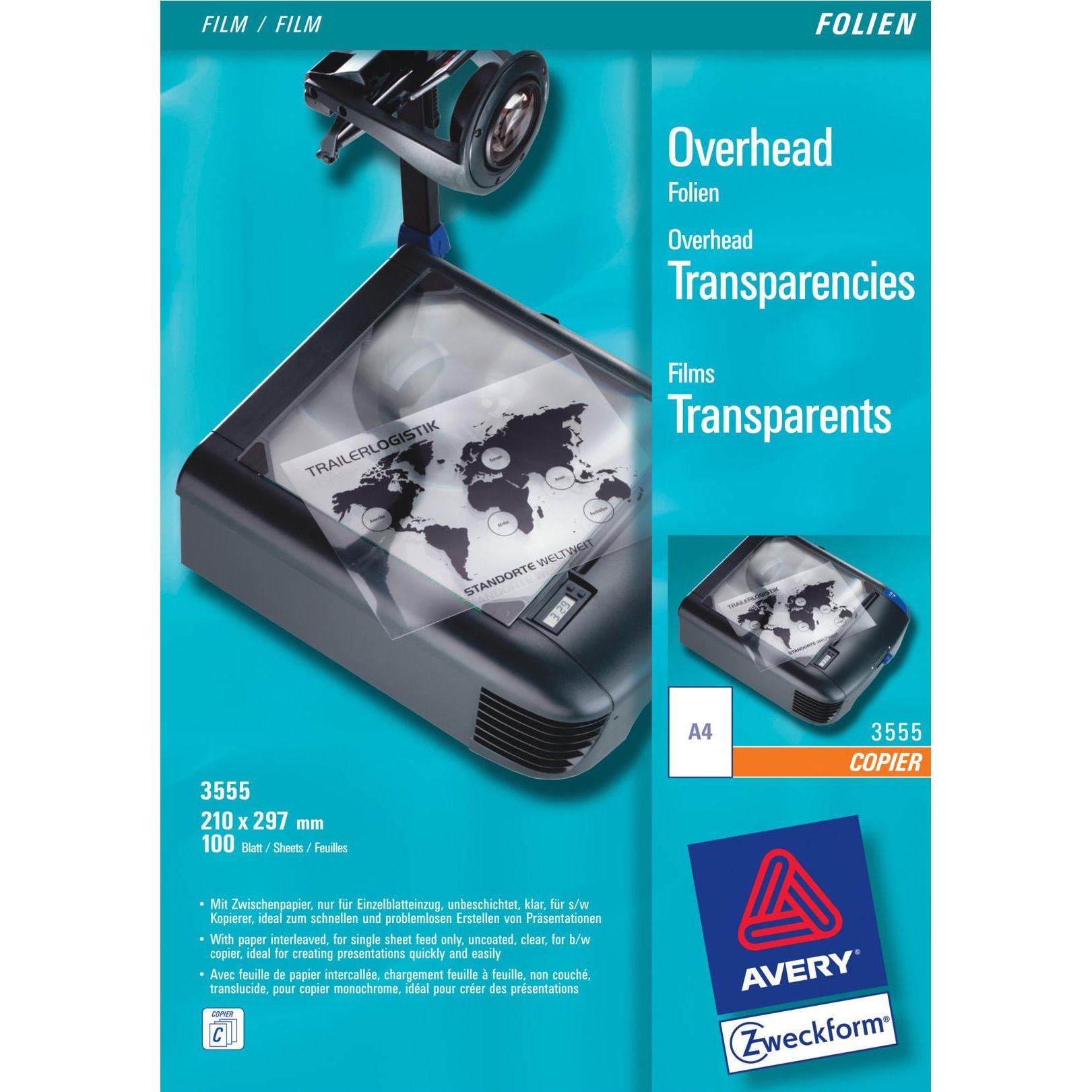 Avery Overhead-Folien (3555)