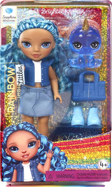 Actual product image MGA Rainbow High Littles Dolls- Sapphire (Blue)