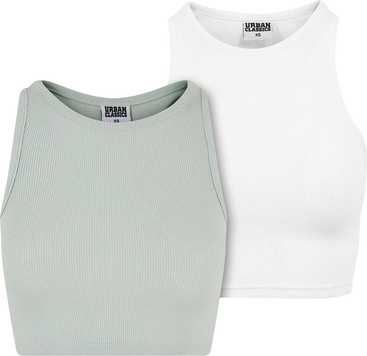 Produktbild Urban Classics Ladies Cropped Rib Top 2-Pack - 19707 (L, XXL)