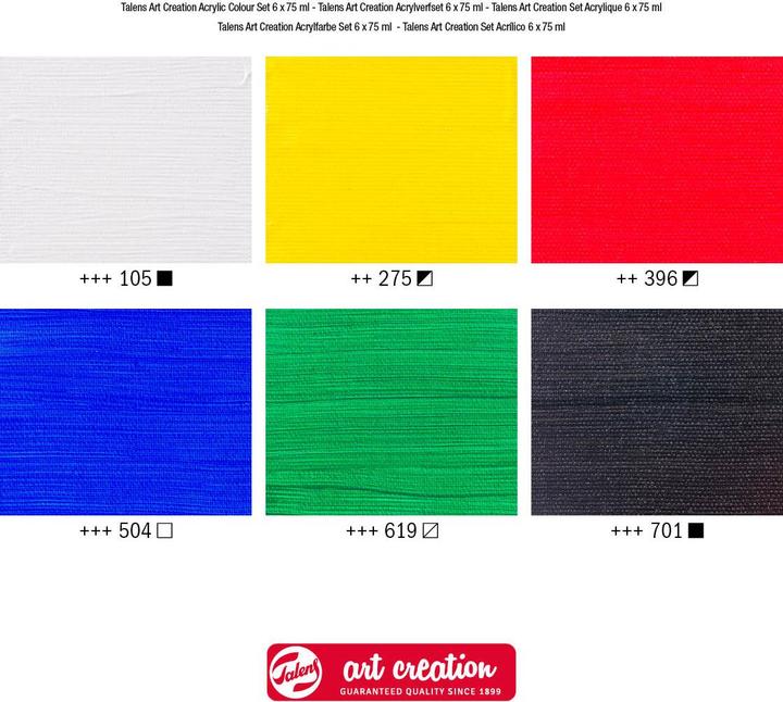 Produktbild Talens Acrylfarbe 6er-Set (75 ml)