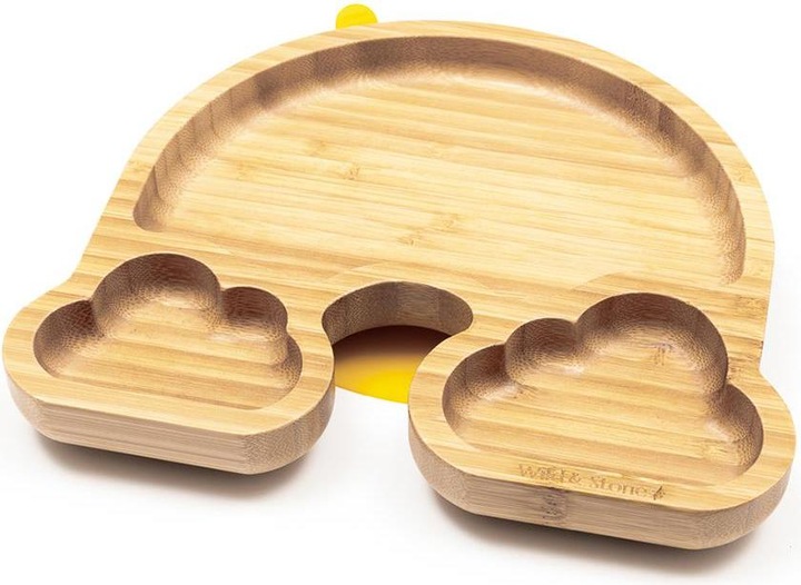 Produktbild Wild & Stone Baby Bambus Teller mit Saugnapf, gelb