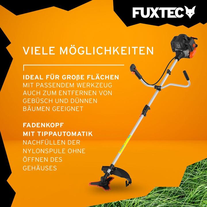 Actual product image Fuxtec FX-MS152 Petrol Mains Scythe Multitool 2in1 (Trim line, Plastic knives)