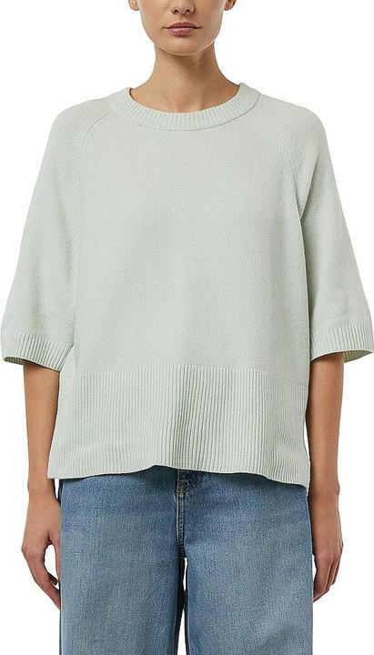 Immagine prodotto Comma Strickpullover Lässiger Cashmere Touch Baumwollmix-Strickpullover mit verlängertem Kurzarm (M)