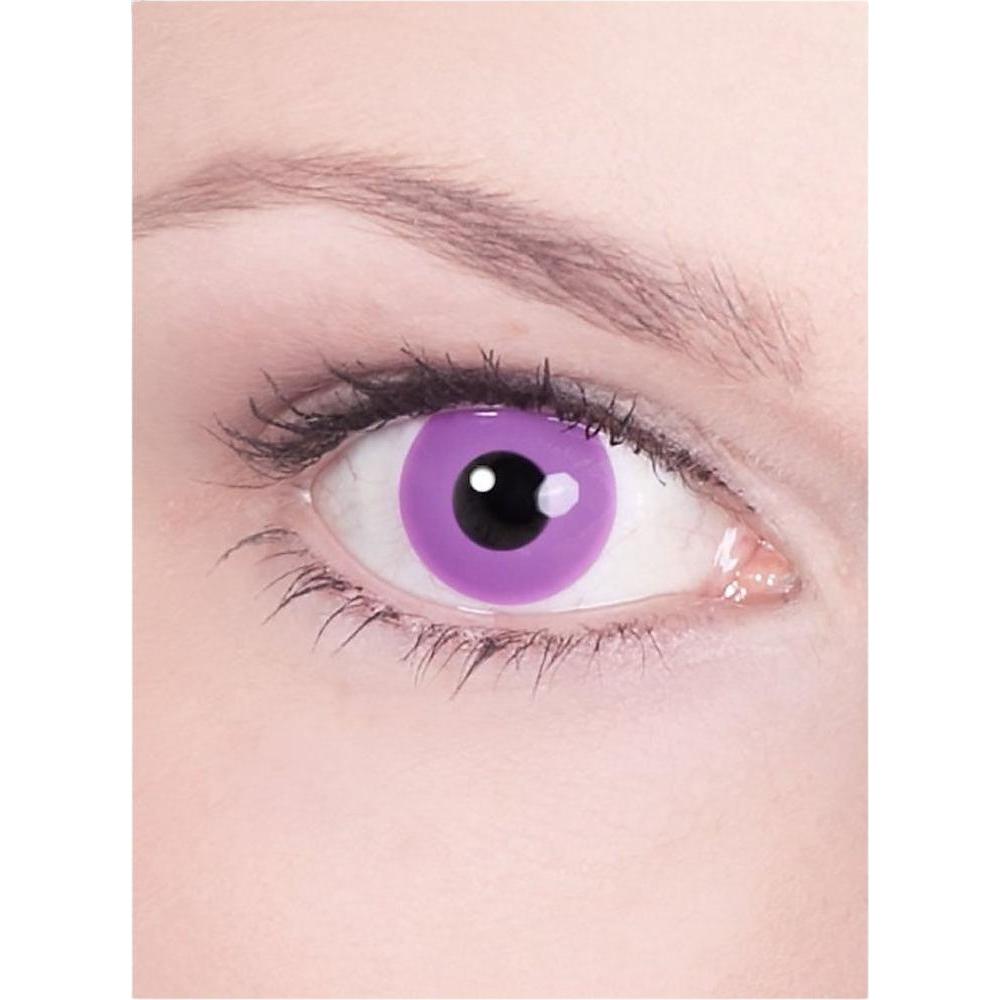Metamorph, Farbige Linsen, Gothic Monatslinsen ohne Sehstärke Fasching Halloween (Lila/Violett)
