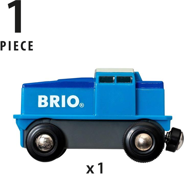 Actual product image Brio Blue battery freight locomotive