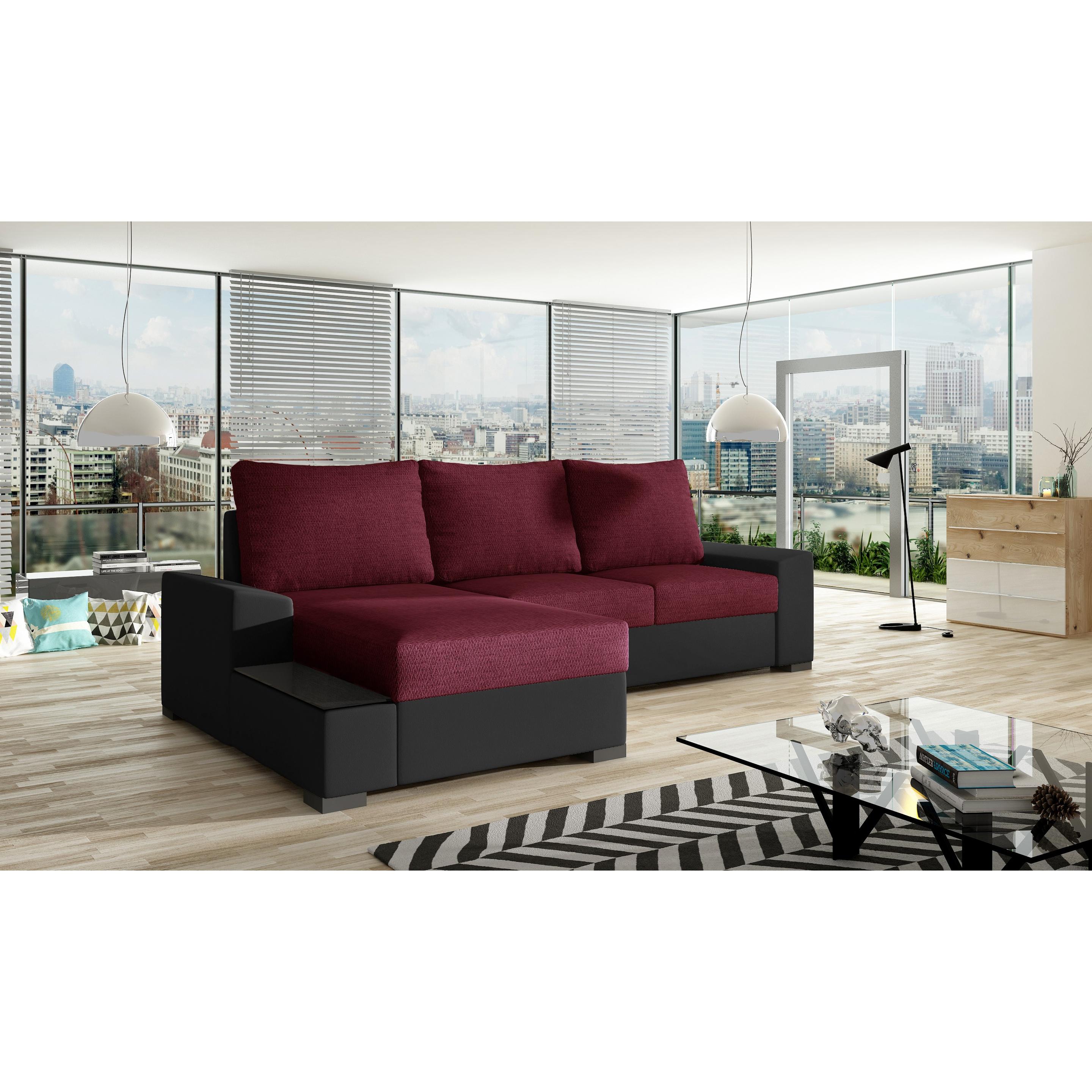 ELTAP, Sofa, Negro (Ecksofa, 3-Sitzer, Bettsofa)