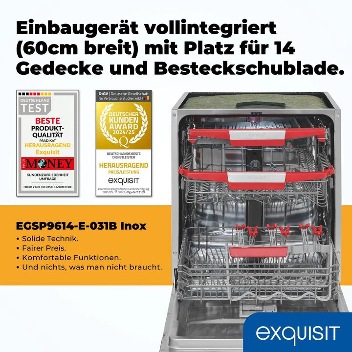 Produktbild Exquisit EXQ EGSP9614-E-031B Geschirrsp