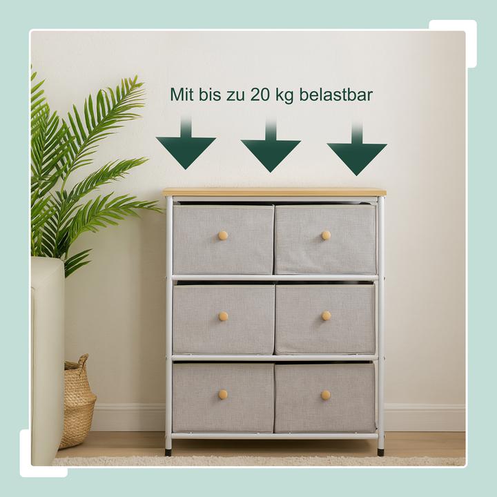 Image du produit Relaxdays Commode (60 x 32 x 73 cm)