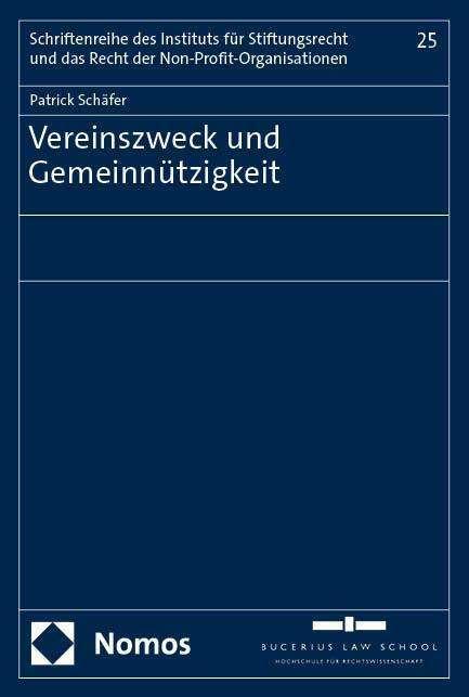 Produktbild Vereinszweck und Gemeinnützigkeit (Deutsch, Patrick Schäfer, 2024)