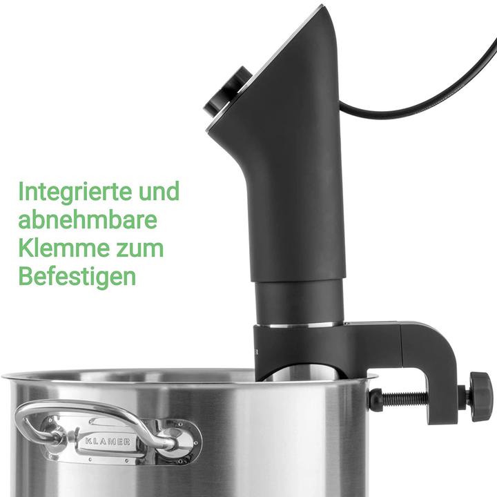 Productafbeelding KLAMER Sous Vide Stick 1200 Watt IPX7 wasserdicht 3D Zirkulation