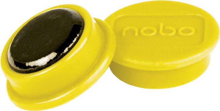 Actual product image Nobo Magnet round 13mm 1915288 yellow 10 pieces (10 x)