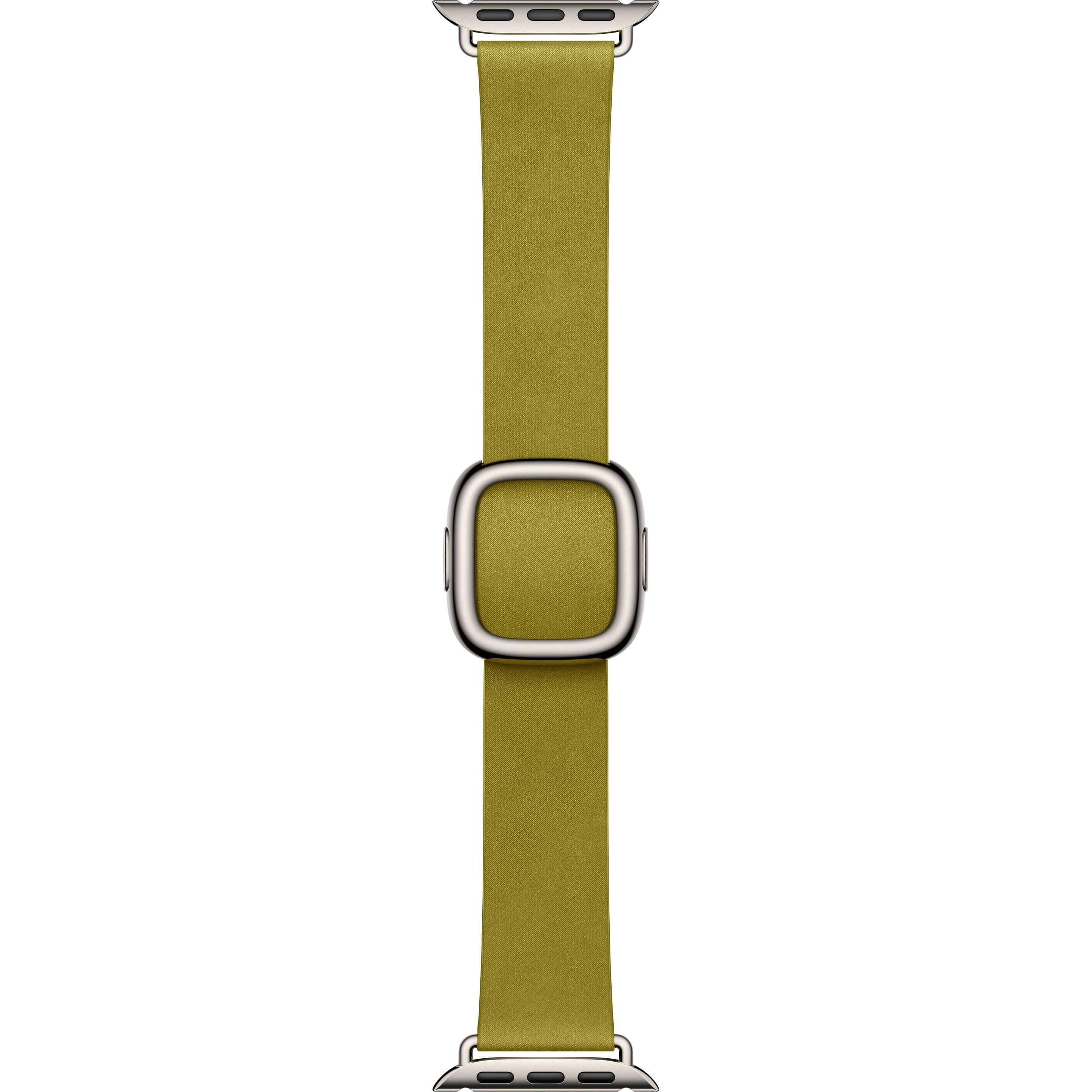 Apple Modern Buckle (42 mm, Vectran, Feintwill, Apple Watch Series 10), Uhrenarmband, Grün
