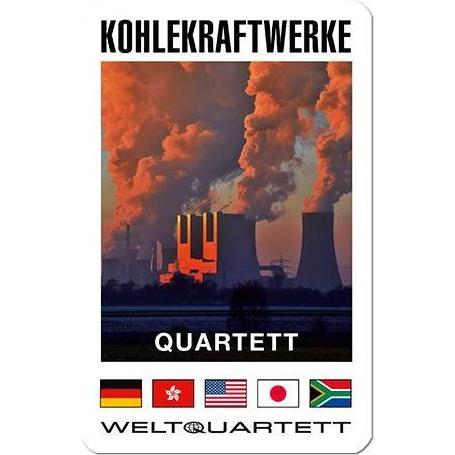 Weltquartett 1019 - KOHLEKRAFTWERKE-QUARTETT - Erderwärmer auf 32 Spielkarten (DE-Ausgabe) (Deutsch)
