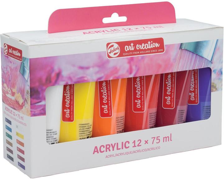 Actual product image Talens Acrylic paint 12er set (Multinational, 900 ml)