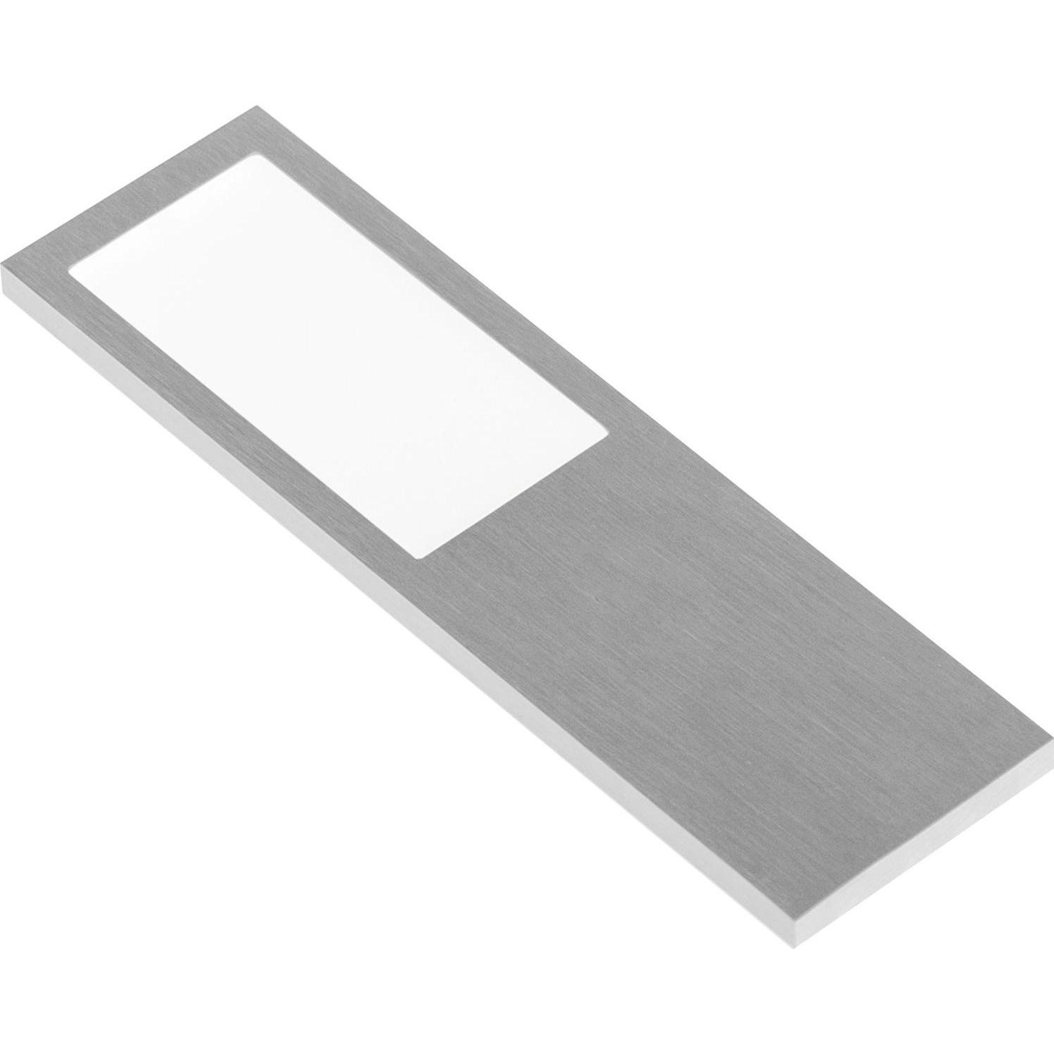 L&S, Wandleuchte + Deckenleuchte, Lucky 5 LED Unterbauleuchte (Einzelleuchte) Leuchte 5er Set Edelstahleffekt (1300 lm)