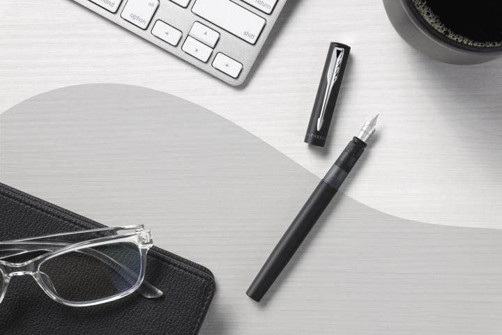 Image du produit Parker Pen Scooter Vector XL Metallic C.C F (Noir / Argent, 1 x)