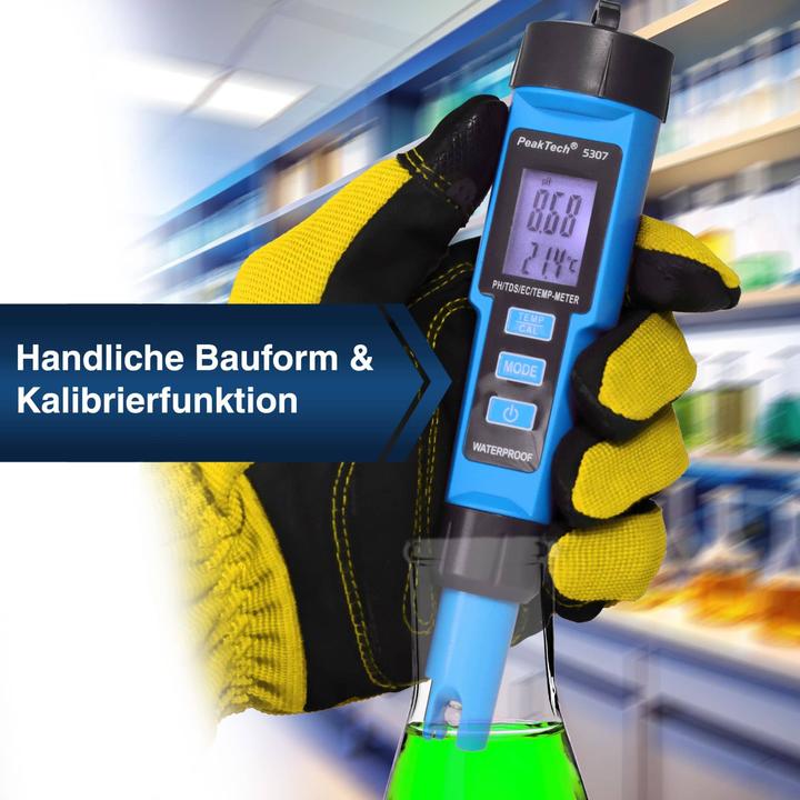 Image du produit Peaktech pH-Messgerät, 0... 14 pH, 0... 50°C