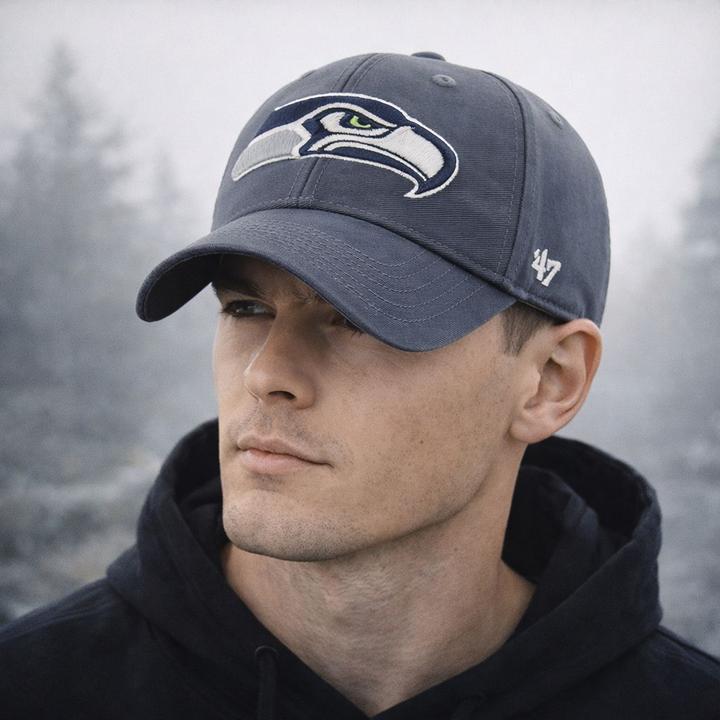 Produktbild 47 Brand Strapback Cap - Legend Seattle Seahawks Navy (One Size)