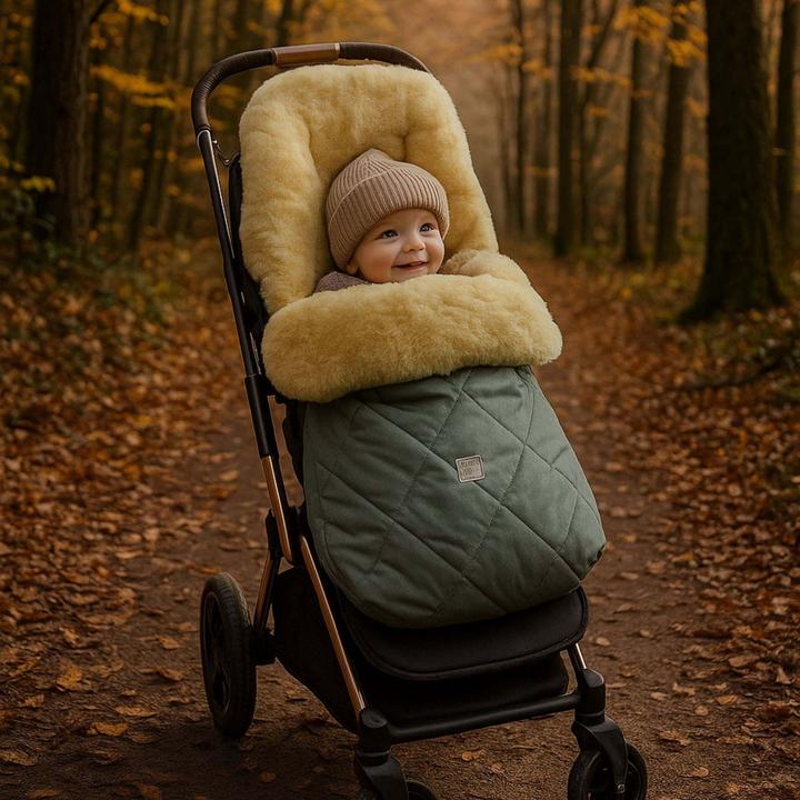 Actual product image Kaiser Baby Kaiser Lammfell Fusssack Coosy, salbei green/grey