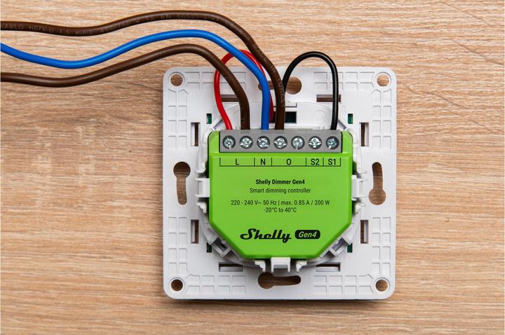 Actual product image Shelly Dimmer Gen4 (Dimming actuator)