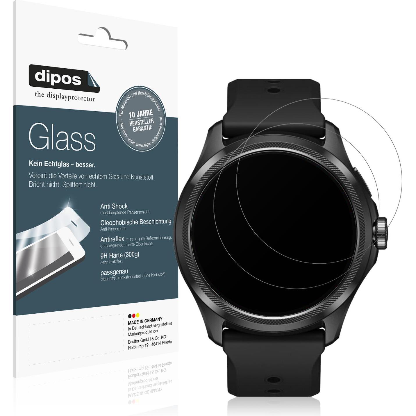 Dipos Displayschutz Anti-Shock, Smartwatch Schutzfolie, Transparent