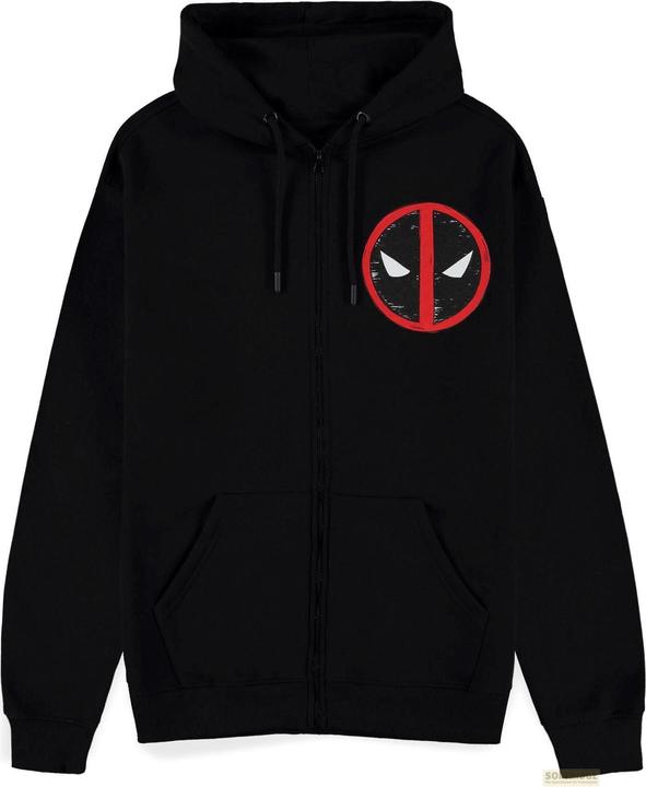 Immagine prodotto Difuzed Deadpool - Ritratto di famiglia - Felpa con cappuccio con zip da uomo - XL (XL)