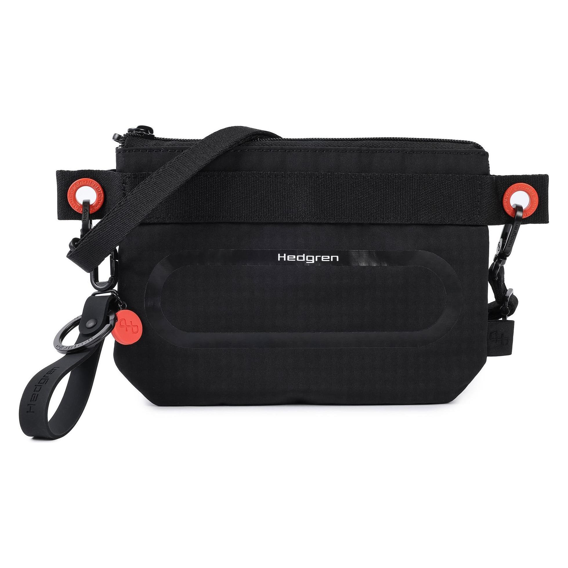 Hedgren, Unisex, Handtasche, Uni Ichi Umhängetasche Rfid Schutz 19 Cm, Schwarz