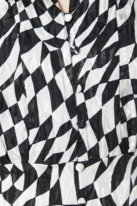 Image du produit Principles Robe midi en satin jacquard géométrique pour dames et messieurs (40 D)