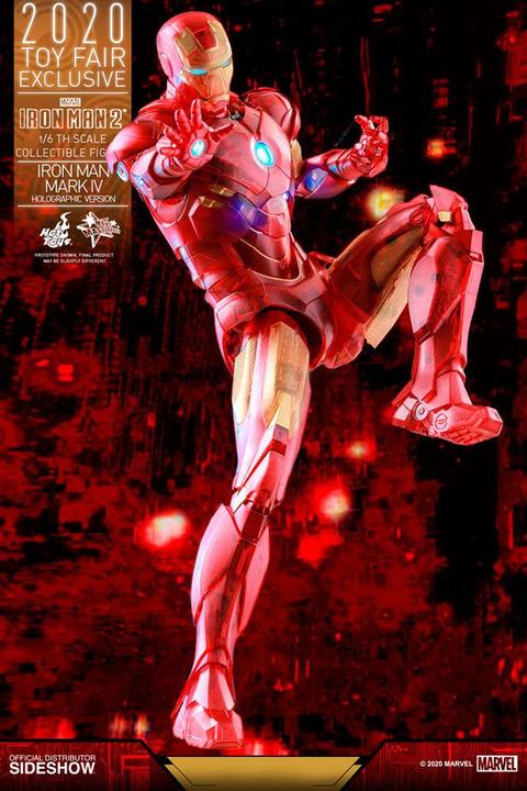 Actual product image Hot Toys Marvel Iron Man Mark IV 1:6 Movie Masterpiece Action Figure
