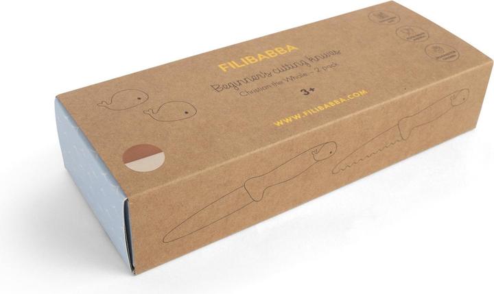 Actual product image Filibabba Kinder Küchenmesser Orange, 2er-Pack