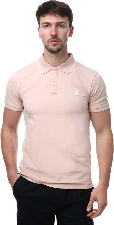 Actual product image Timberland Mens Printed Short-Sleeved Polo Shirt (L)