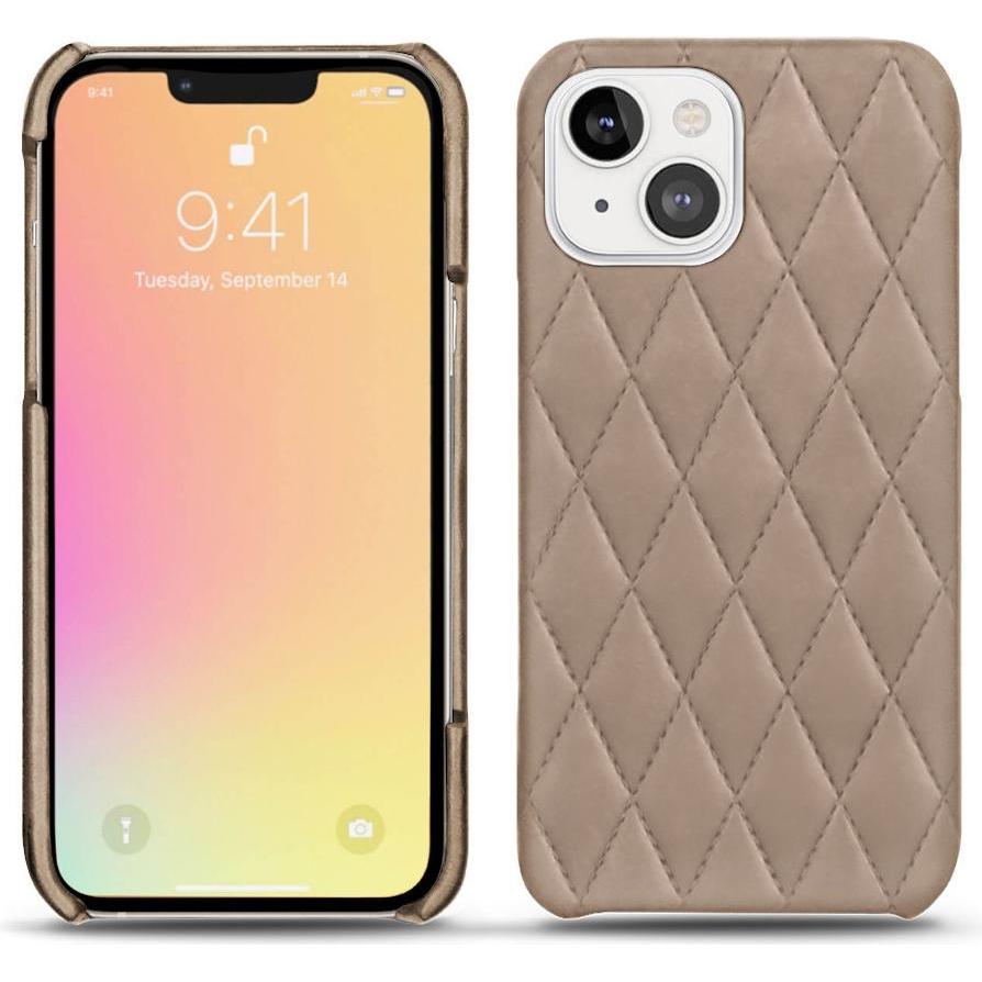 Noreve Lederschutzhülle (Apple iPhone 13 mini), Smartphone Hülle, Beige