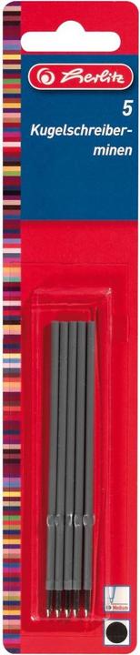 Actual product image Herlitz Biros refills X-20, black (Refill unit, Black, 0.32 mm)