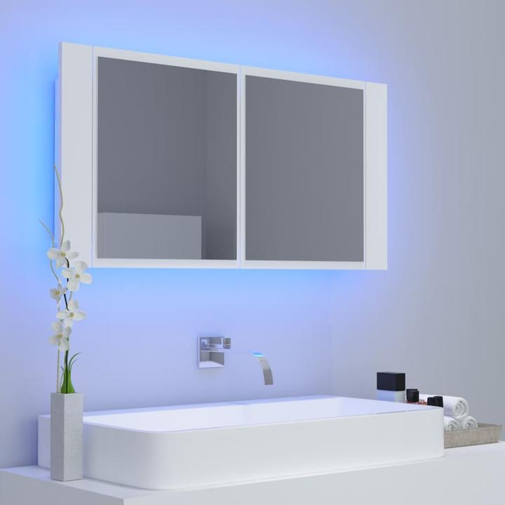 Produktbild vidaXL LED Spiegelschrank (90 x 12 x 45 cm)