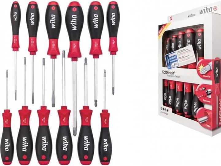 Actual product image Wiha Workshop screwdriver set (Slotted screws, Torx (TX), Pozidriv cross recess (PZ), Phillipps cross recess (PH))