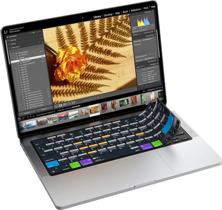 Immagine prodotto JCPAL Cover per tastiera Verskin Lightroom Shortcuts per MacBook Air 13" (M2 2022 / M3 2024) / Pro 14" /